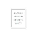 Picture of Mint Alphabet I _GroupedProduct_Rectangle_Portrait_Mini_ _GroupedProduct_Rectangle_Portrait_Framed_Matted_
