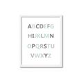 Picture of Mint Alphabet I _GroupedProduct_Rectangle_Portrait_Mini_ _GroupedProduct_Rectangle_Portrait_Framed_Matted_