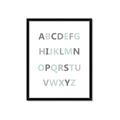 Picture of Mint Alphabet I _GroupedProduct_Rectangle_Portrait_Mini_ _GroupedProduct_Rectangle_Portrait_Framed_Matted_