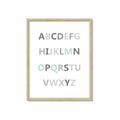 Picture of Mint Alphabet I _GroupedProduct_Rectangle_Portrait_Mini_ _GroupedProduct_Rectangle_Portrait_Framed_Matted_