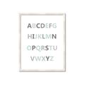 Picture of Mint Alphabet I _GroupedProduct_Rectangle_Portrait_Mini_ _GroupedProduct_Rectangle_Portrait_Framed_Matted_