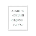 Picture of Mint Alphabet I _GroupedProduct_Rectangle_Portrait_Mini_ _GroupedProduct_Rectangle_Portrait_Framed_Matted_