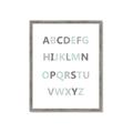Picture of Mint Alphabet I _GroupedProduct_Rectangle_Portrait_Mini_ _GroupedProduct_Rectangle_Portrait_Framed_Matted_