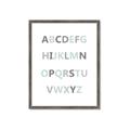 Picture of Mint Alphabet I _GroupedProduct_Rectangle_Portrait_Mini_ _GroupedProduct_Rectangle_Portrait_Framed_Matted_