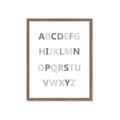 Picture of Mint Alphabet I _GroupedProduct_Rectangle_Portrait_Mini_ _GroupedProduct_Rectangle_Portrait_Framed_Matted_