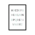Picture of Mint Alphabet I _GroupedProduct_Rectangle_Portrait_Mini_ _GroupedProduct_Rectangle_Portrait_Framed_Matted_