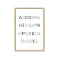Picture of Mint Alphabet I _GroupedProduct_Rectangle_Portrait_Mini_ _GroupedProduct_Rectangle_Portrait_Framed_Matted_
