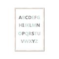 Picture of Mint Alphabet I _GroupedProduct_Rectangle_Portrait_Mini_ _GroupedProduct_Rectangle_Portrait_Framed_Matted_