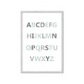 Picture of Mint Alphabet I _GroupedProduct_Rectangle_Portrait_Mini_ _GroupedProduct_Rectangle_Portrait_Framed_Matted_