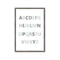 Picture of Mint Alphabet I _GroupedProduct_Rectangle_Portrait_Mini_ _GroupedProduct_Rectangle_Portrait_Framed_Matted_