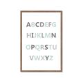 Picture of Mint Alphabet I _GroupedProduct_Rectangle_Portrait_Mini_ _GroupedProduct_Rectangle_Portrait_Framed_Matted_