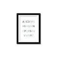 Picture of Mint Alphabet I _GroupedProduct_Rectangle_Portrait_Mini_ _GroupedProduct_Rectangle_Portrait_Framed_Matted_