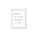 Picture of Mint Alphabet I _GroupedProduct_Rectangle_Portrait_Mini_ _GroupedProduct_Rectangle_Portrait_Framed_Matted_