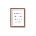 Picture of Mint Alphabet I _GroupedProduct_Rectangle_Portrait_Mini_ _GroupedProduct_Rectangle_Portrait_Framed_Matted_