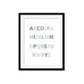Picture of Mint Alphabet I _GroupedProduct_Rectangle_Portrait_Mini_ _GroupedProduct_Rectangle_Portrait_Framed_Matted_