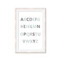 Picture of Mint Alphabet I _GroupedProduct_Rectangle_Portrait_Mini_ _GroupedProduct_Rectangle_Portrait_Framed_Matted_