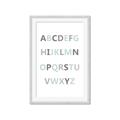 Picture of Mint Alphabet I _GroupedProduct_Rectangle_Portrait_Mini_ _GroupedProduct_Rectangle_Portrait_Framed_Matted_
