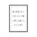 Picture of Mint Alphabet I _GroupedProduct_Rectangle_Portrait_Mini_ _GroupedProduct_Rectangle_Portrait_Framed_Matted_