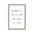 Picture of Mint Alphabet I _GroupedProduct_Rectangle_Portrait_Mini_ _GroupedProduct_Rectangle_Portrait_Framed_Matted_