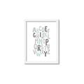 Picture of Mint Alphabet II _GroupedProduct_Rectangle_Portrait_Mini_ _GroupedProduct_Rectangle_Portrait_Framed_Matted_