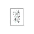 Picture of Mint Alphabet II _GroupedProduct_Rectangle_Portrait_Mini_ _GroupedProduct_Rectangle_Portrait_Framed_Matted_