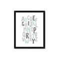 Picture of Mint Alphabet II _GroupedProduct_Rectangle_Portrait_Mini_ _GroupedProduct_Rectangle_Portrait_Framed_Matted_