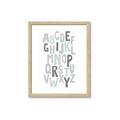 Picture of Mint Alphabet II _GroupedProduct_Rectangle_Portrait_Mini_ _GroupedProduct_Rectangle_Portrait_Framed_Matted_