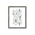 Picture of Mint Alphabet II _GroupedProduct_Rectangle_Portrait_Mini_ _GroupedProduct_Rectangle_Portrait_Framed_Matted_