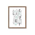 Picture of Mint Alphabet II _GroupedProduct_Rectangle_Portrait_Mini_ _GroupedProduct_Rectangle_Portrait_Framed_Matted_