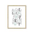 Picture of Mint Alphabet II _GroupedProduct_Rectangle_Portrait_Mini_ _GroupedProduct_Rectangle_Portrait_Framed_Matted_