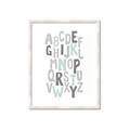 Picture of Mint Alphabet II _GroupedProduct_Rectangle_Portrait_Mini_ _GroupedProduct_Rectangle_Portrait_Framed_Matted_