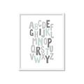 Picture of Mint Alphabet II _GroupedProduct_Rectangle_Portrait_Mini_ _GroupedProduct_Rectangle_Portrait_Framed_Matted_