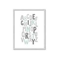 Picture of Mint Alphabet II _GroupedProduct_Rectangle_Portrait_Mini_ _GroupedProduct_Rectangle_Portrait_Framed_Matted_