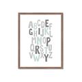 Picture of Mint Alphabet II _GroupedProduct_Rectangle_Portrait_Mini_ _GroupedProduct_Rectangle_Portrait_Framed_Matted_