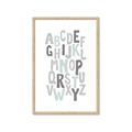 Picture of Mint Alphabet II _GroupedProduct_Rectangle_Portrait_Mini_ _GroupedProduct_Rectangle_Portrait_Framed_Matted_