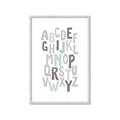 Picture of Mint Alphabet II _GroupedProduct_Rectangle_Portrait_Mini_ _GroupedProduct_Rectangle_Portrait_Framed_Matted_
