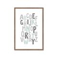 Picture of Mint Alphabet II _GroupedProduct_Rectangle_Portrait_Mini_ _GroupedProduct_Rectangle_Portrait_Framed_Matted_