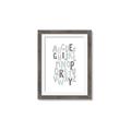 Picture of Mint Alphabet II _GroupedProduct_Rectangle_Portrait_Mini_ _GroupedProduct_Rectangle_Portrait_Framed_Matted_