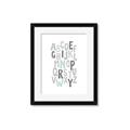 Picture of Mint Alphabet II _GroupedProduct_Rectangle_Portrait_Mini_ _GroupedProduct_Rectangle_Portrait_Framed_Matted_