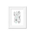 Picture of Mint Alphabet II _GroupedProduct_Rectangle_Portrait_Mini_ _GroupedProduct_Rectangle_Portrait_Framed_Matted_
