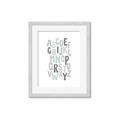 Picture of Mint Alphabet II _GroupedProduct_Rectangle_Portrait_Mini_ _GroupedProduct_Rectangle_Portrait_Framed_Matted_