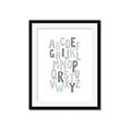 Picture of Mint Alphabet II _GroupedProduct_Rectangle_Portrait_Mini_ _GroupedProduct_Rectangle_Portrait_Framed_Matted_