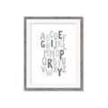 Picture of Mint Alphabet II _GroupedProduct_Rectangle_Portrait_Mini_ _GroupedProduct_Rectangle_Portrait_Framed_Matted_