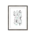Picture of Mint Alphabet II _GroupedProduct_Rectangle_Portrait_Mini_ _GroupedProduct_Rectangle_Portrait_Framed_Matted_