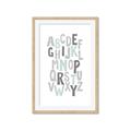 Picture of Mint Alphabet II _GroupedProduct_Rectangle_Portrait_Mini_ _GroupedProduct_Rectangle_Portrait_Framed_Matted_