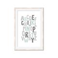 Picture of Mint Alphabet II _GroupedProduct_Rectangle_Portrait_Mini_ _GroupedProduct_Rectangle_Portrait_Framed_Matted_