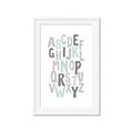 Picture of Mint Alphabet II _GroupedProduct_Rectangle_Portrait_Mini_ _GroupedProduct_Rectangle_Portrait_Framed_Matted_