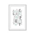Picture of Mint Alphabet II _GroupedProduct_Rectangle_Portrait_Mini_ _GroupedProduct_Rectangle_Portrait_Framed_Matted_