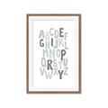 Picture of Mint Alphabet II _GroupedProduct_Rectangle_Portrait_Mini_ _GroupedProduct_Rectangle_Portrait_Framed_Matted_