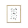 Picture of Mint Alphabet III _GroupedProduct_Rectangle_Portrait_Mini_ _GroupedProduct_Rectangle_Portrait_Framed_Matted_